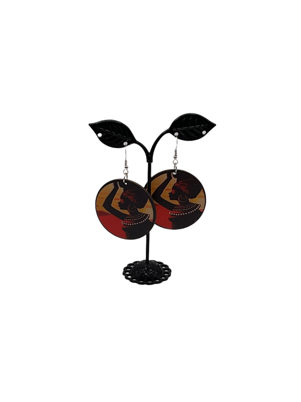 African woman earrings