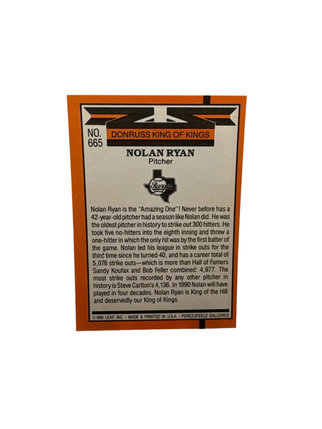 Donruss Nolan Ryan