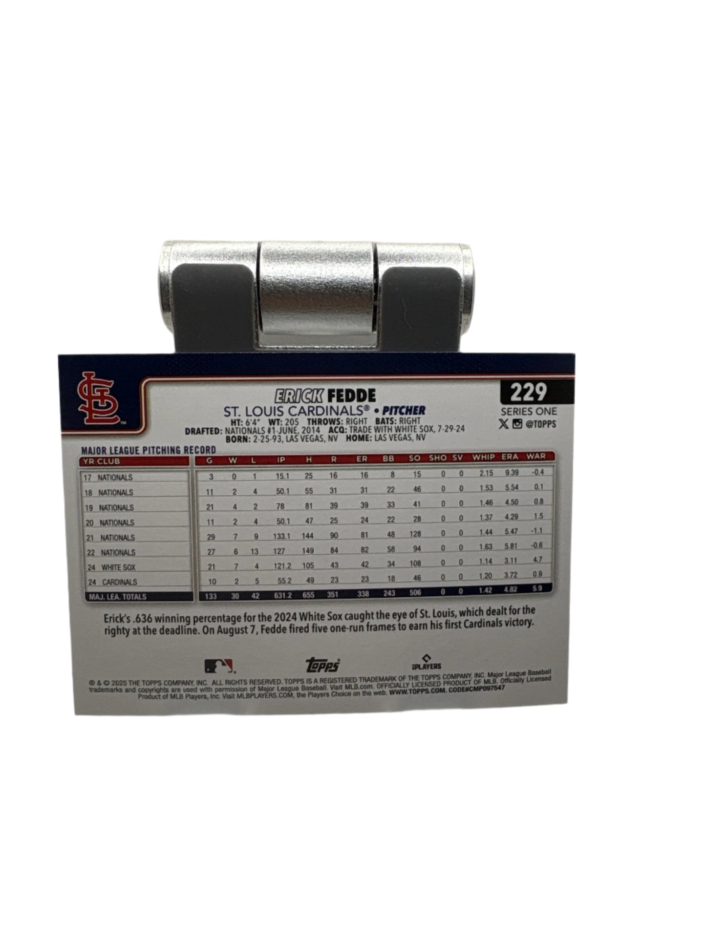 Topps Erick Fedde
