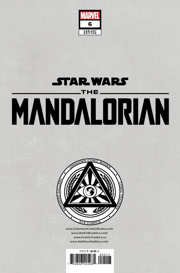 Star Wars: The Mandalorian Season 2 #6 Unknown Comics Kaare Andrews Exclusive Var (11/15/2023) - Collectors World Toys