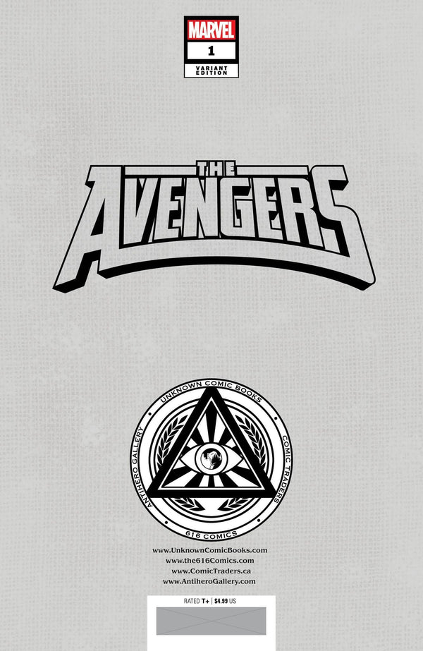 [Signed by Nathan Szerdy] AVENGERS #1 UNKNOWN COMICS NATHAN SZERDY EXCLUSIVE VIRGIN VAR [IN STOCK] - Collectors World Toys