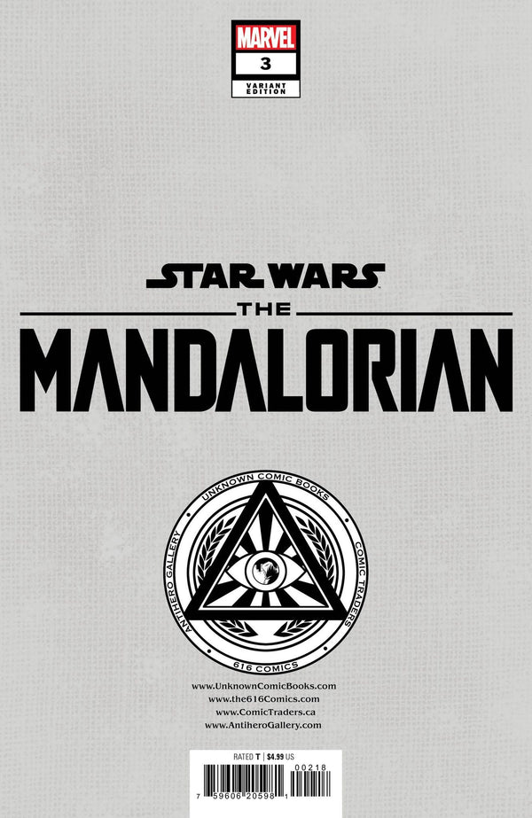 Star Wars: The Mandalorian Season 2 #3 Unknown Comics Mico Suayan Exclusive Var (08/30/2023) - Collectors World Toys