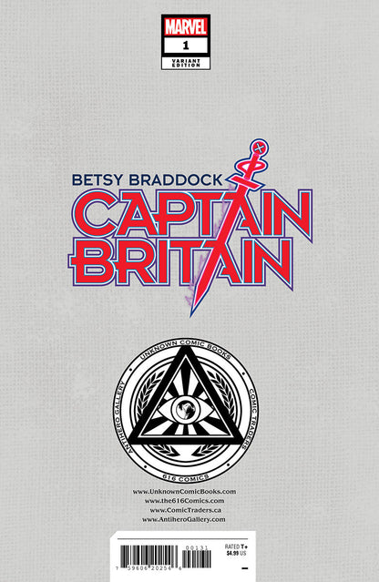 Betsy Braddock: Captain Britain #1 Unknown Comics Miguel Mercado Exclusive Virgin Vogue Var (02/22/2023) - Collectors World Toys
