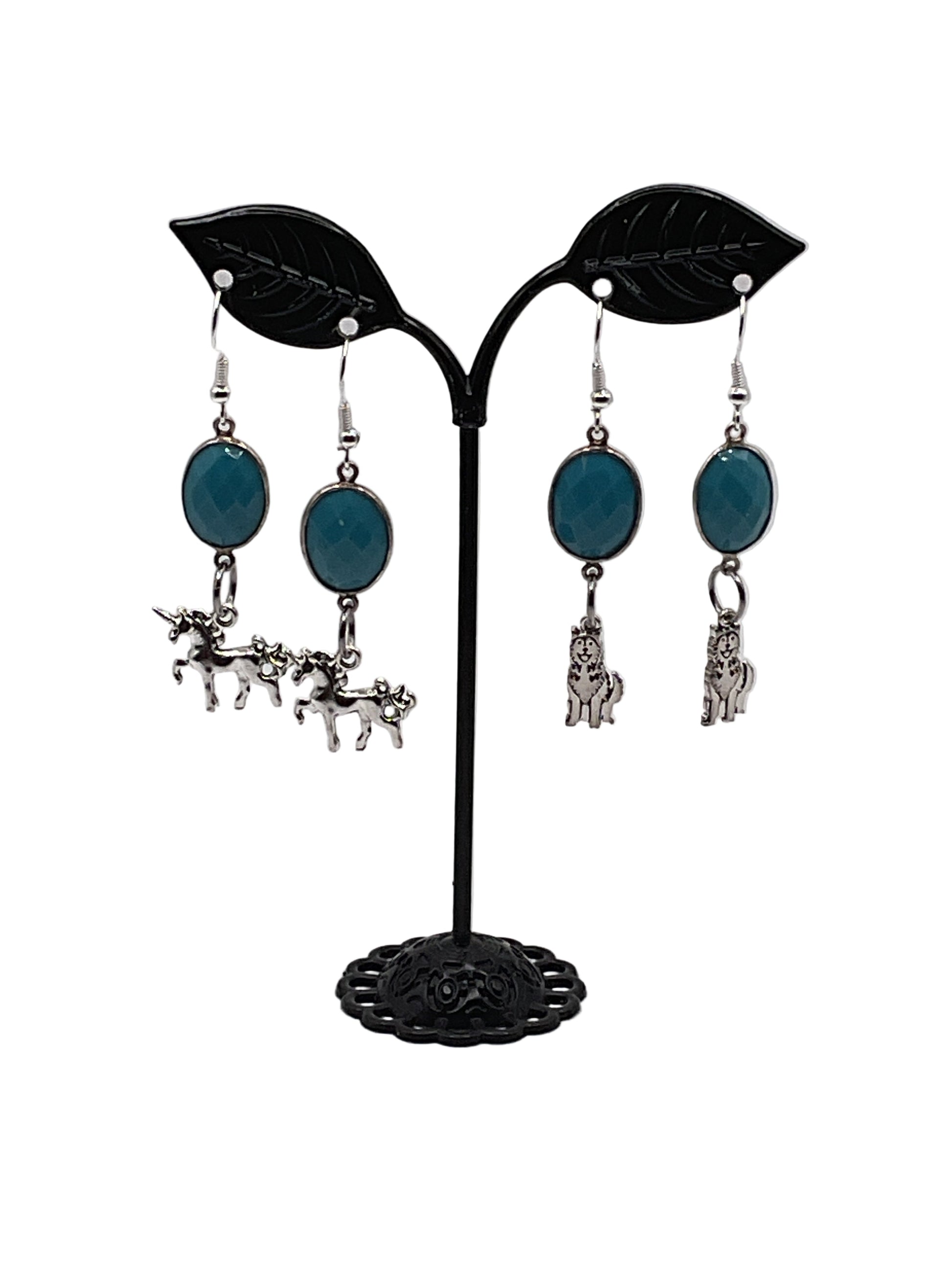 Turquoise Facet Earrings