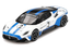 BBR - Maserati MC20 #2 White with Blue Stripes and Black Top "Maserati Performance Experience" 1/64 Diecast Model Car by BBR