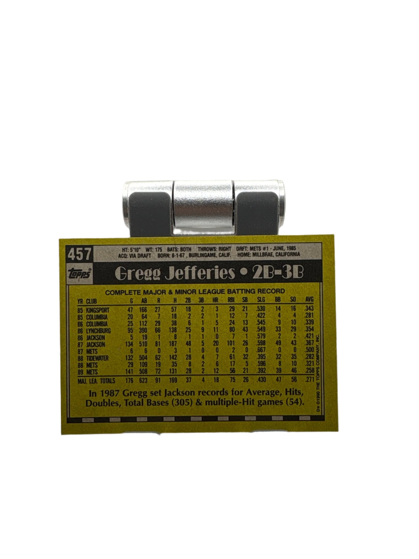 Topps Gregg Jefferies