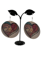 Colorful circle earrings