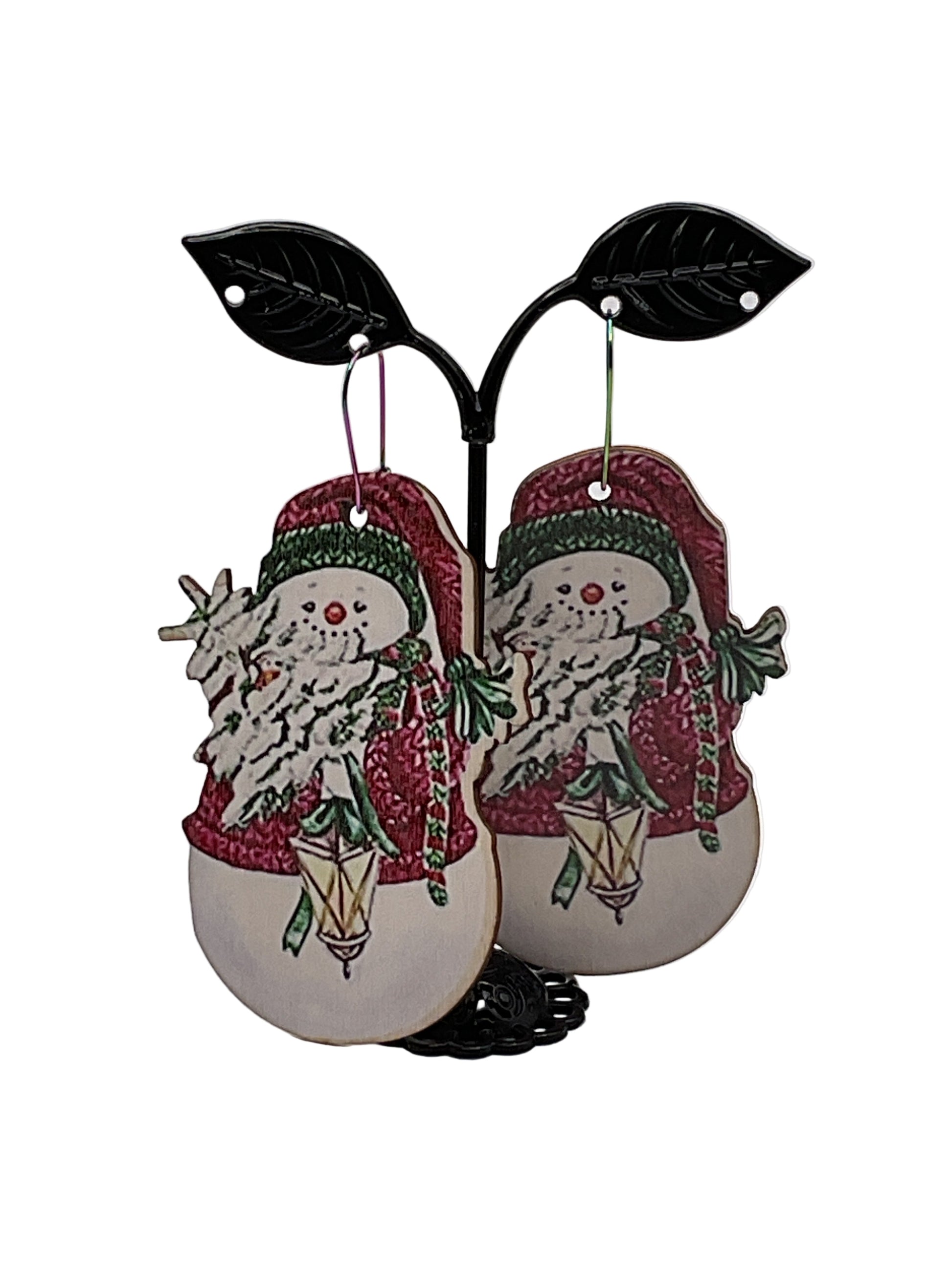 Country Christmas Earrings