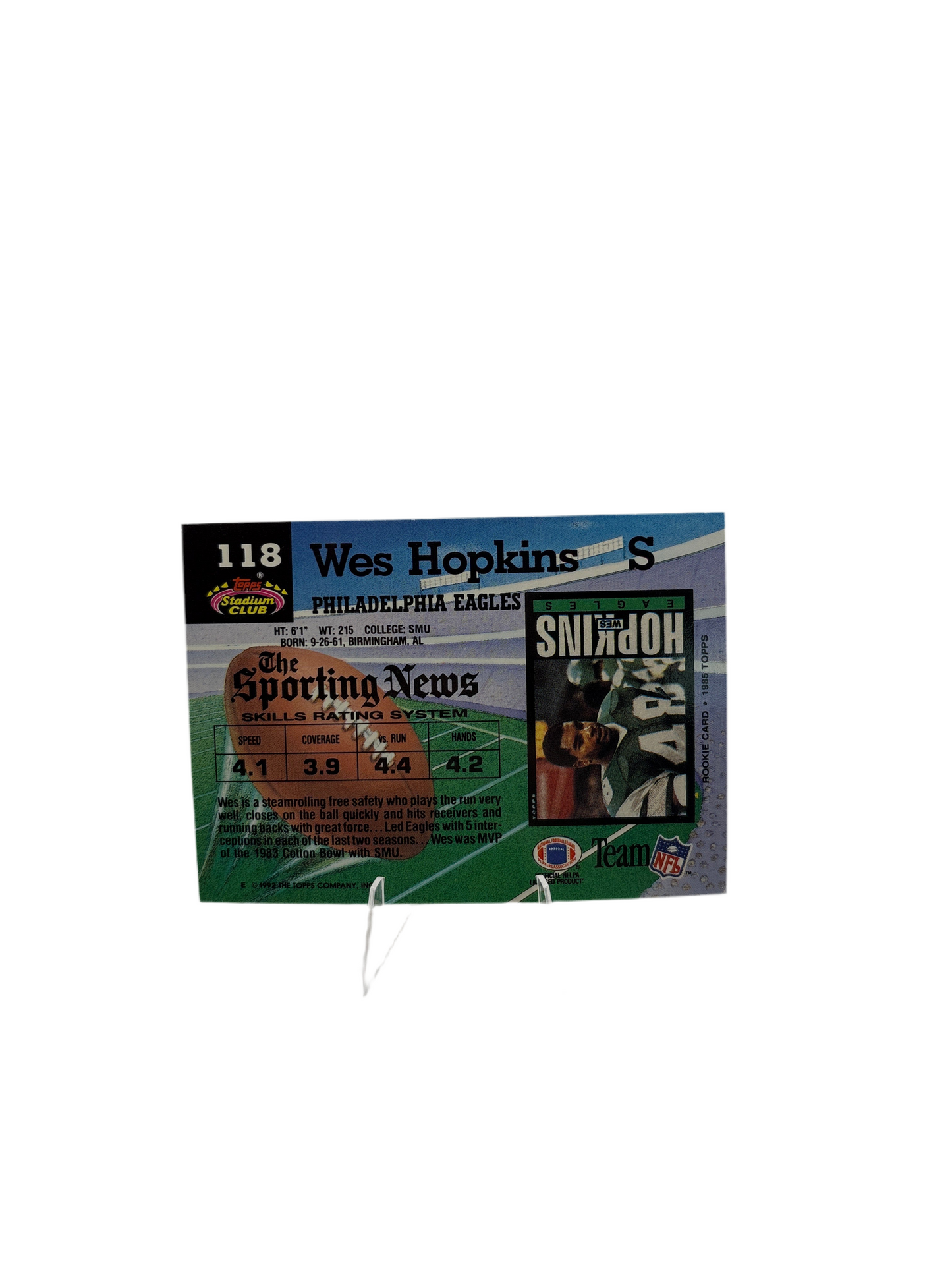 Topps Wes Hopkins
