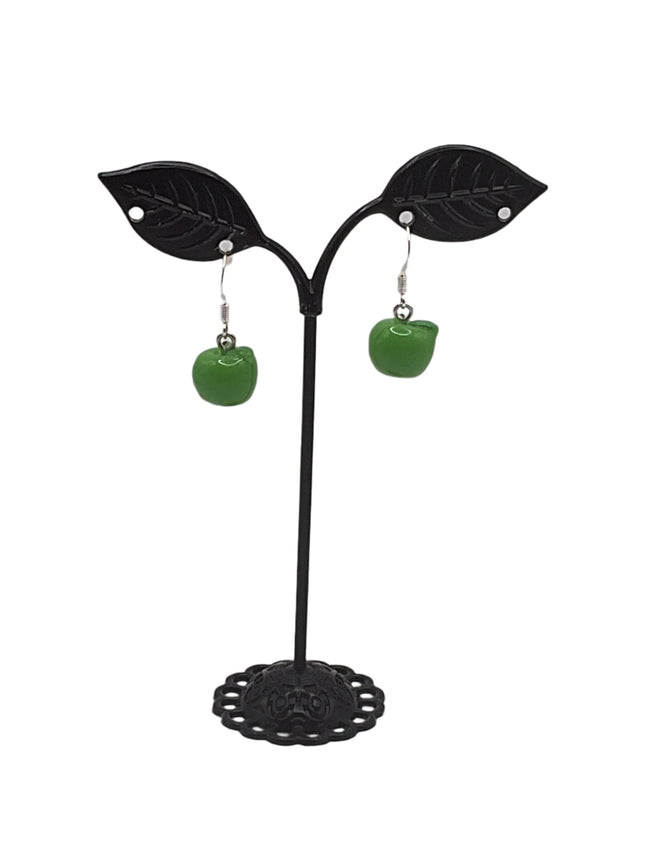 Granny Smith Apple Earrings Hover Image