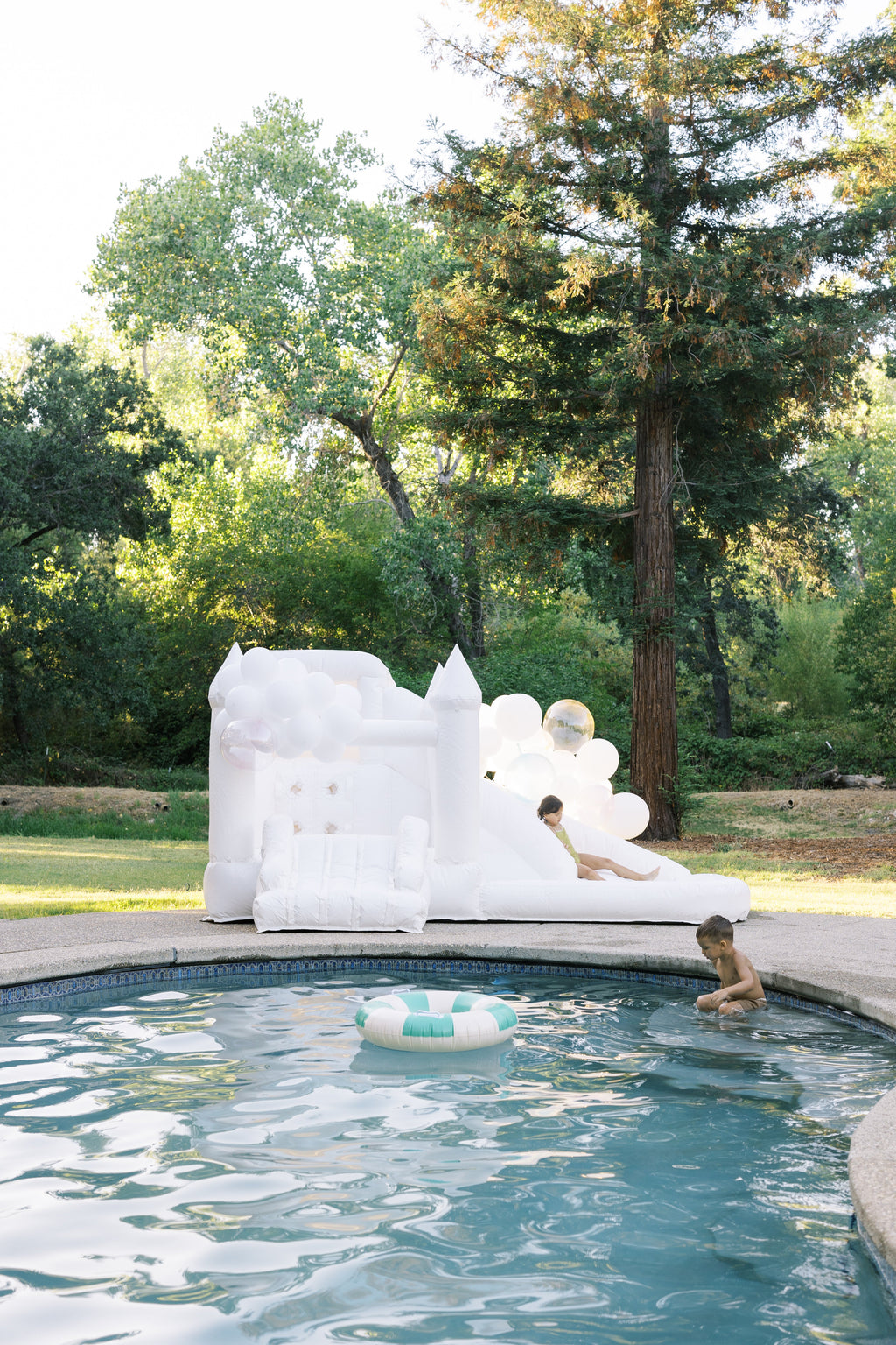 Mini Ella - White COMBO Bounce and Splash Water Slide - Collectors World Toys