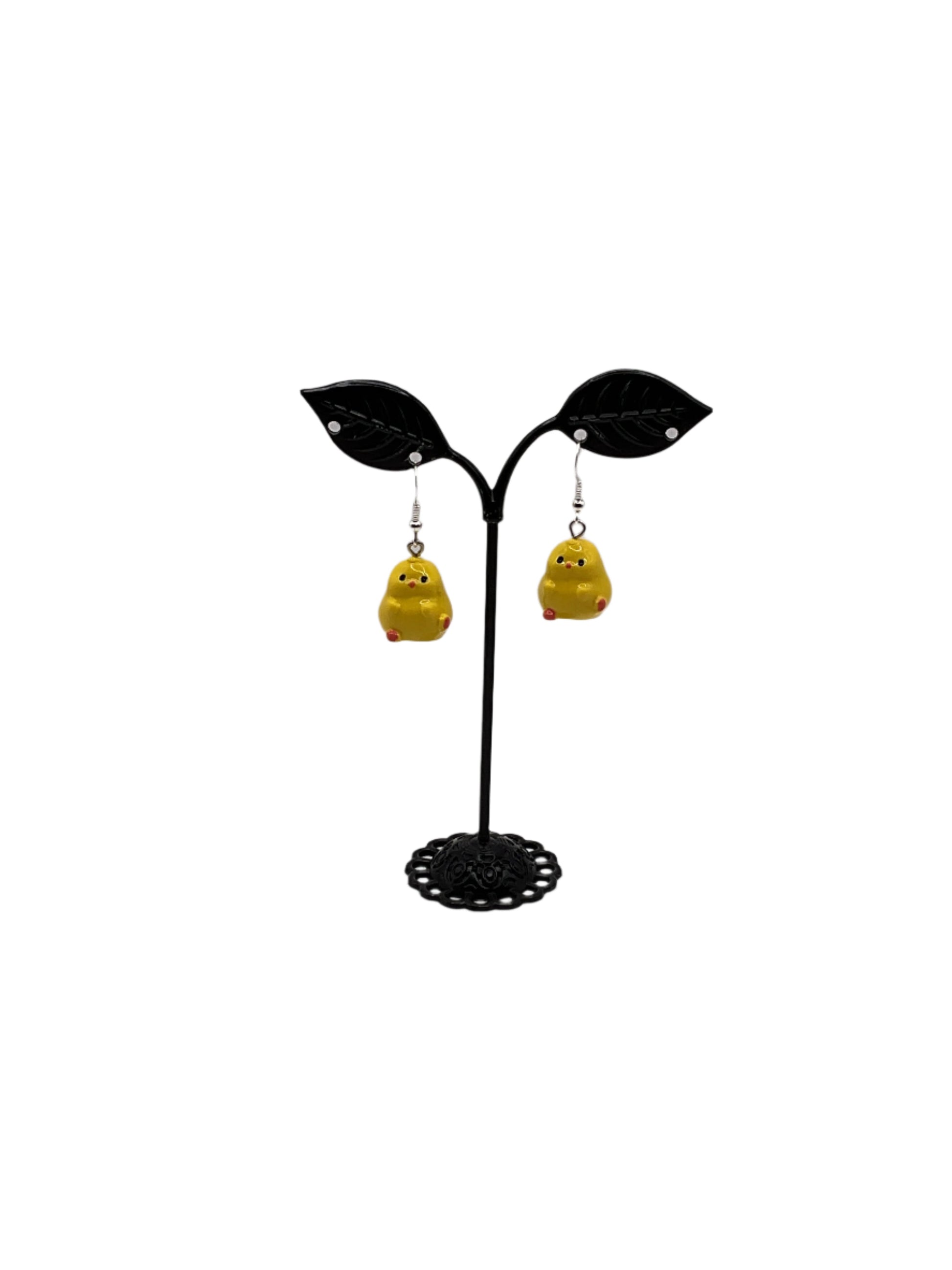 Dancing chick earrings