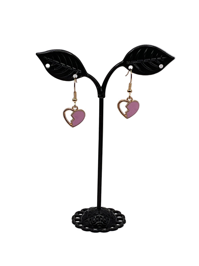 Broken heart earrings Hover Image