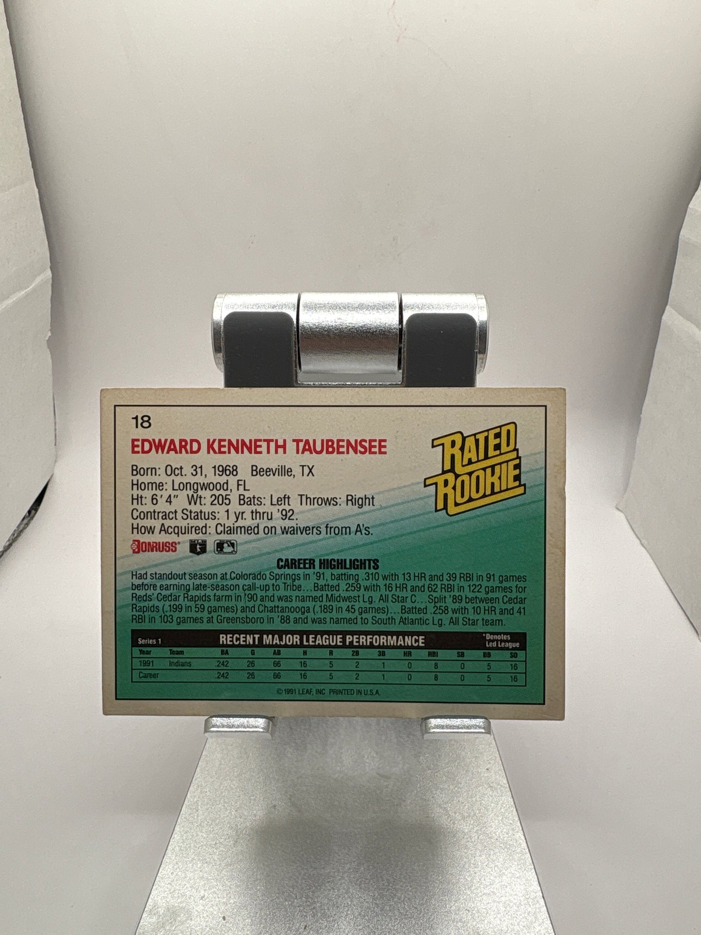 Donruss Eddie Taubensee