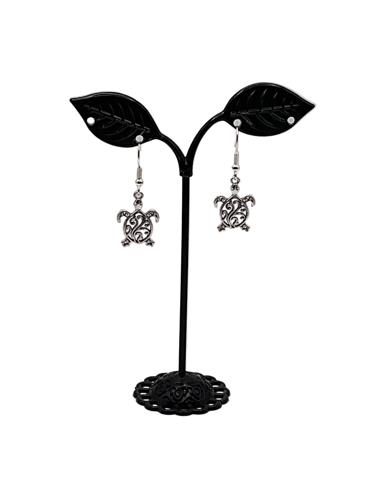 Filagree Sea Turtle Earrings