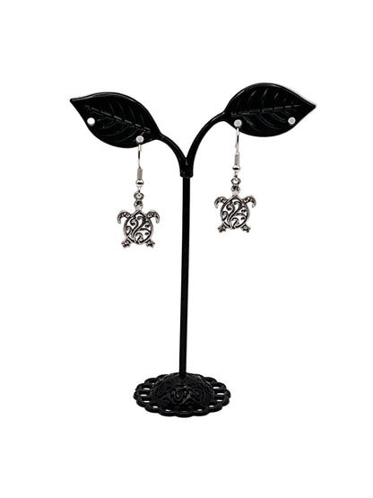Filagree Sea Turtle Earrings