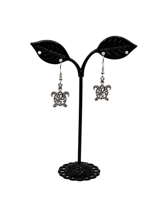 Filagree Sea Turtle Earrings