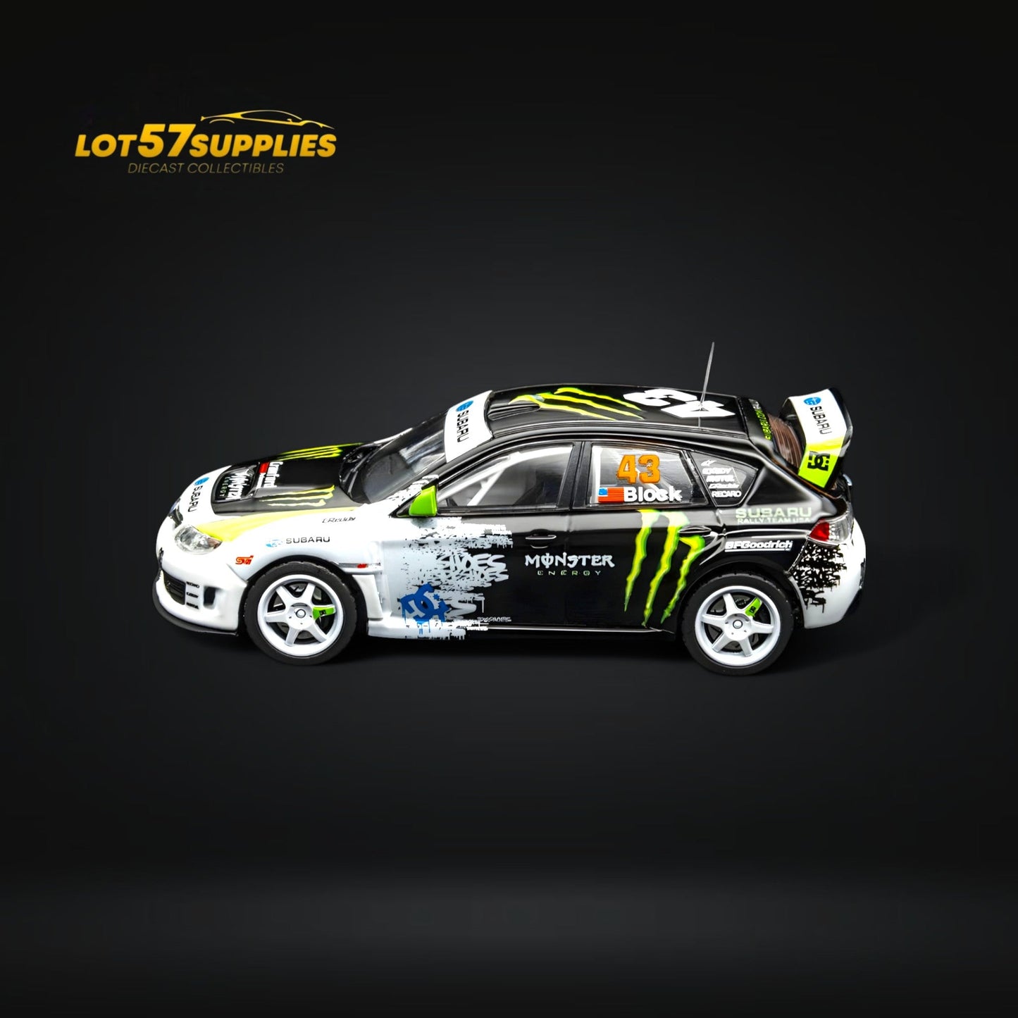 DCM & Mini Station 2008 Subaru Impreza WRX STI Rally Block43 Monster 1:64