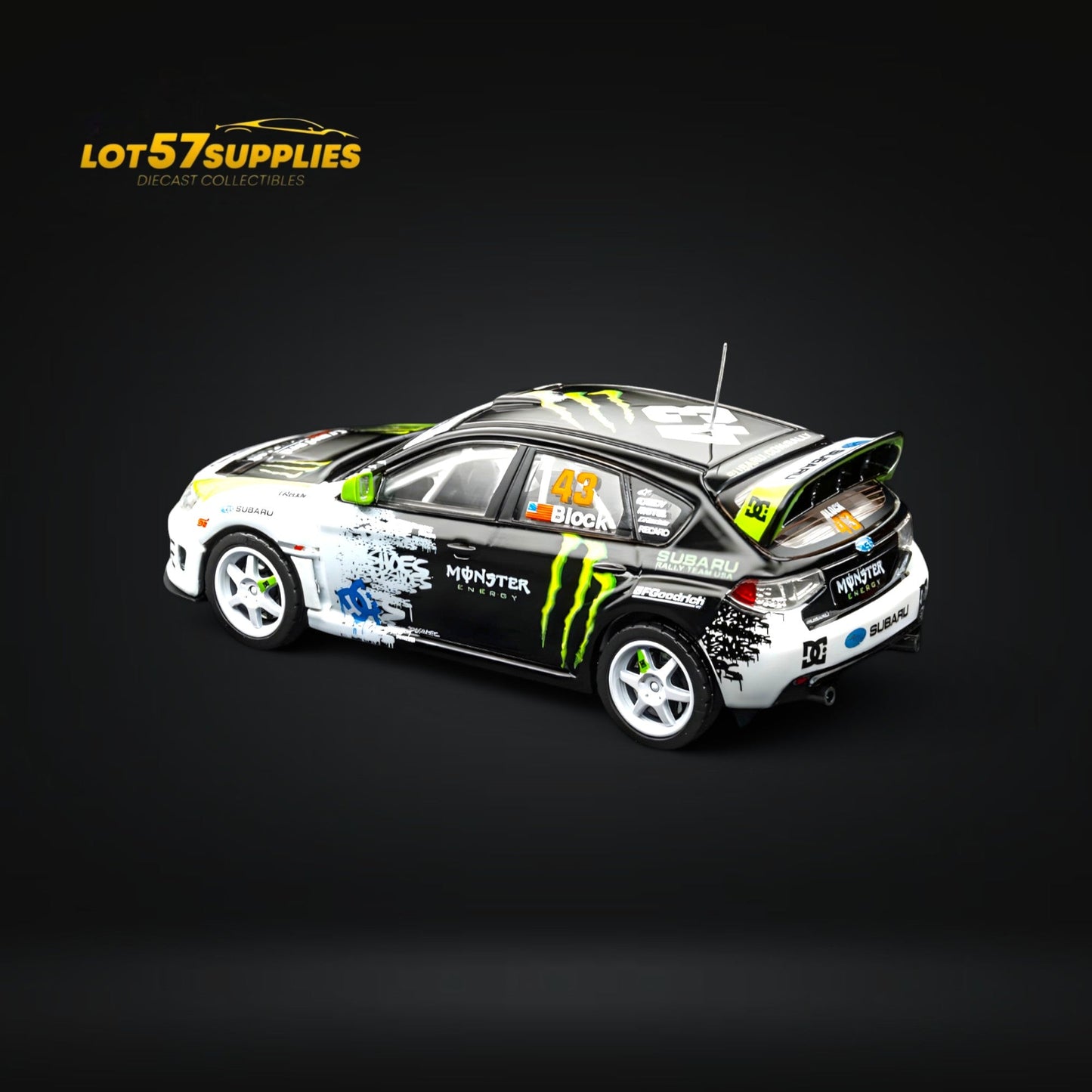 DCM & Mini Station 2008 Subaru Impreza WRX STI Rally Block43 Monster 1:64