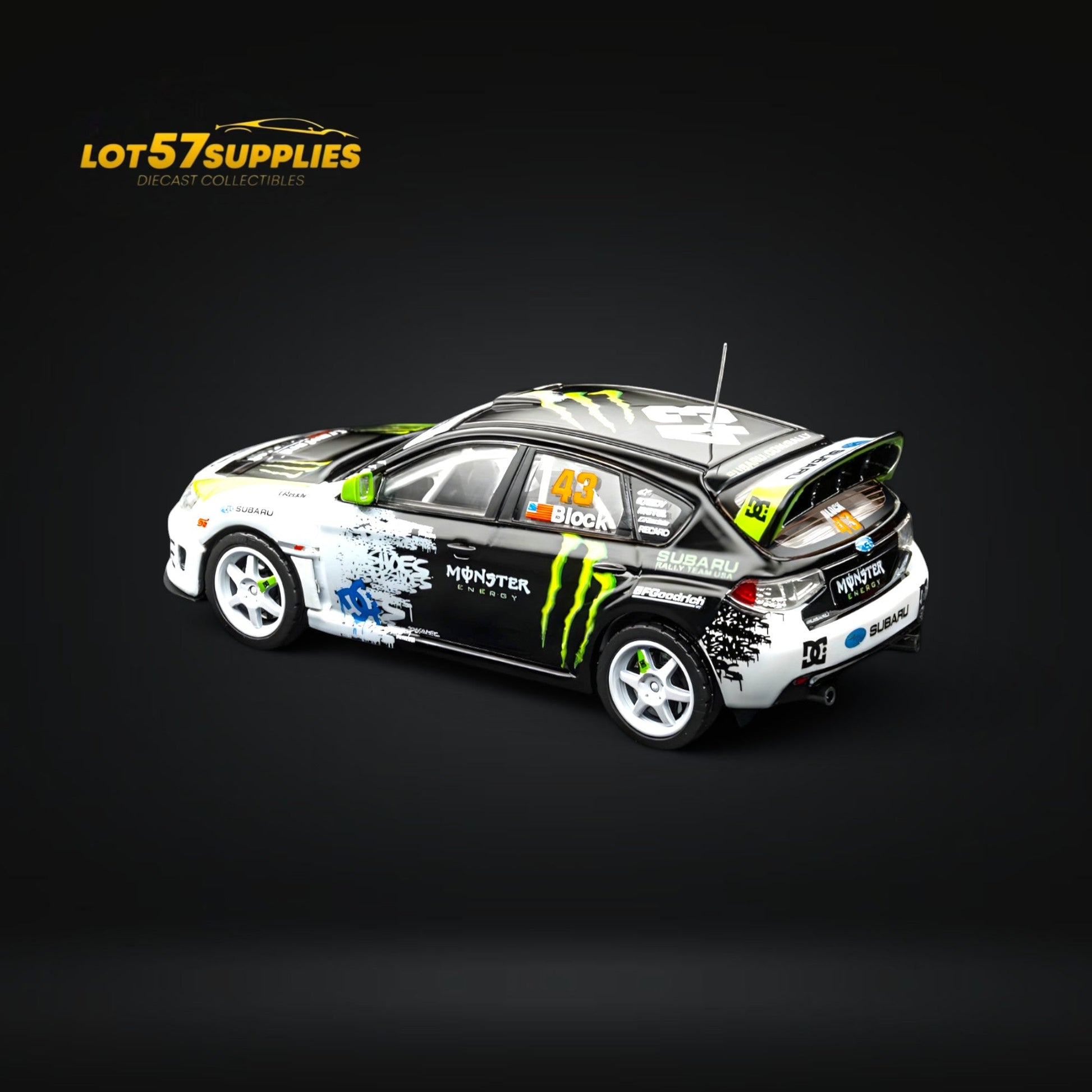 DCM & Mini Station 2008 Subaru Impreza WRX STI Rally Block43 Monster 1:64