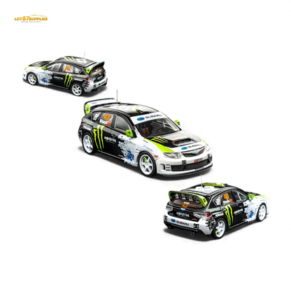 DCM & Mini Station 2008 Subaru Impreza WRX STI Rally Block43 Monster 1:64