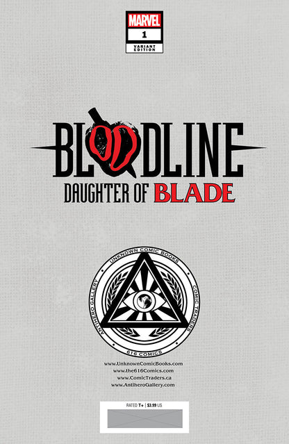 Bloodline: Daughter Of Blade #1 Unknown Comics Sergio Davila Exclusive Virgin Var (02/01/2023) - Collectors World Toys