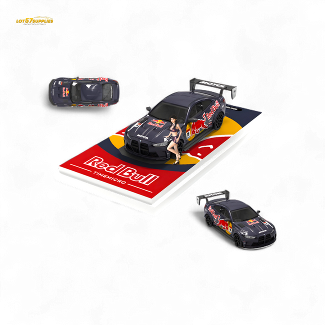 TimeMicro BMW M4 Modified Widebody R e d B u l l - Figure Version 1:64 - Collectors World Toys Hover Image