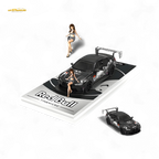 TimeMicro BMW M4 Modified Widebody Silver R e d B u l l - Figure Version 1:64 - Collectors World Toys