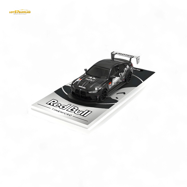 TimeMicro BMW M4 Modified Widebody Silver R e d B u l l Ordinary 1:64 - Collectors World Toys Hover Image