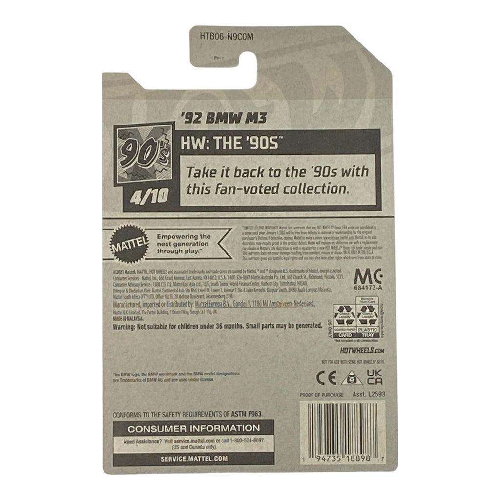 Hot Wheels '92 BMW M3 - HW: The '90s Series 4/10