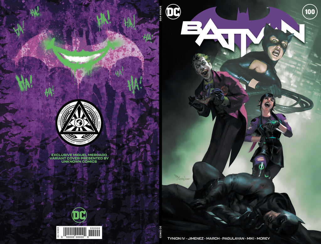Batman #100 Unknown Comics Miguel Mercado Exclusive Var (Joker War) (10/06/2020) - Collectors World Toys