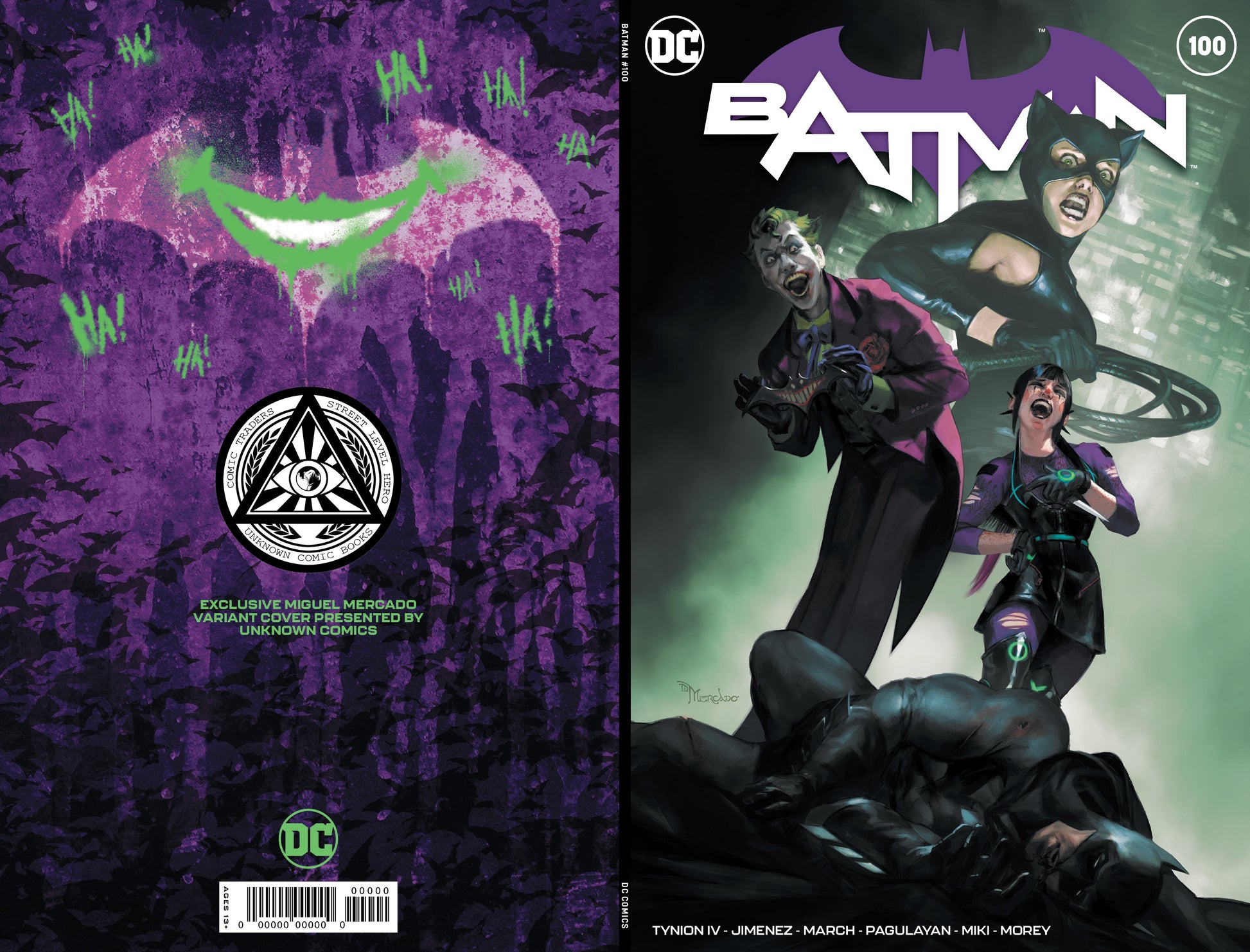 Batman #100 Unknown Comics Miguel Mercado Exclusive Var (Joker War) (10/06/2020) - Collectors World Toys