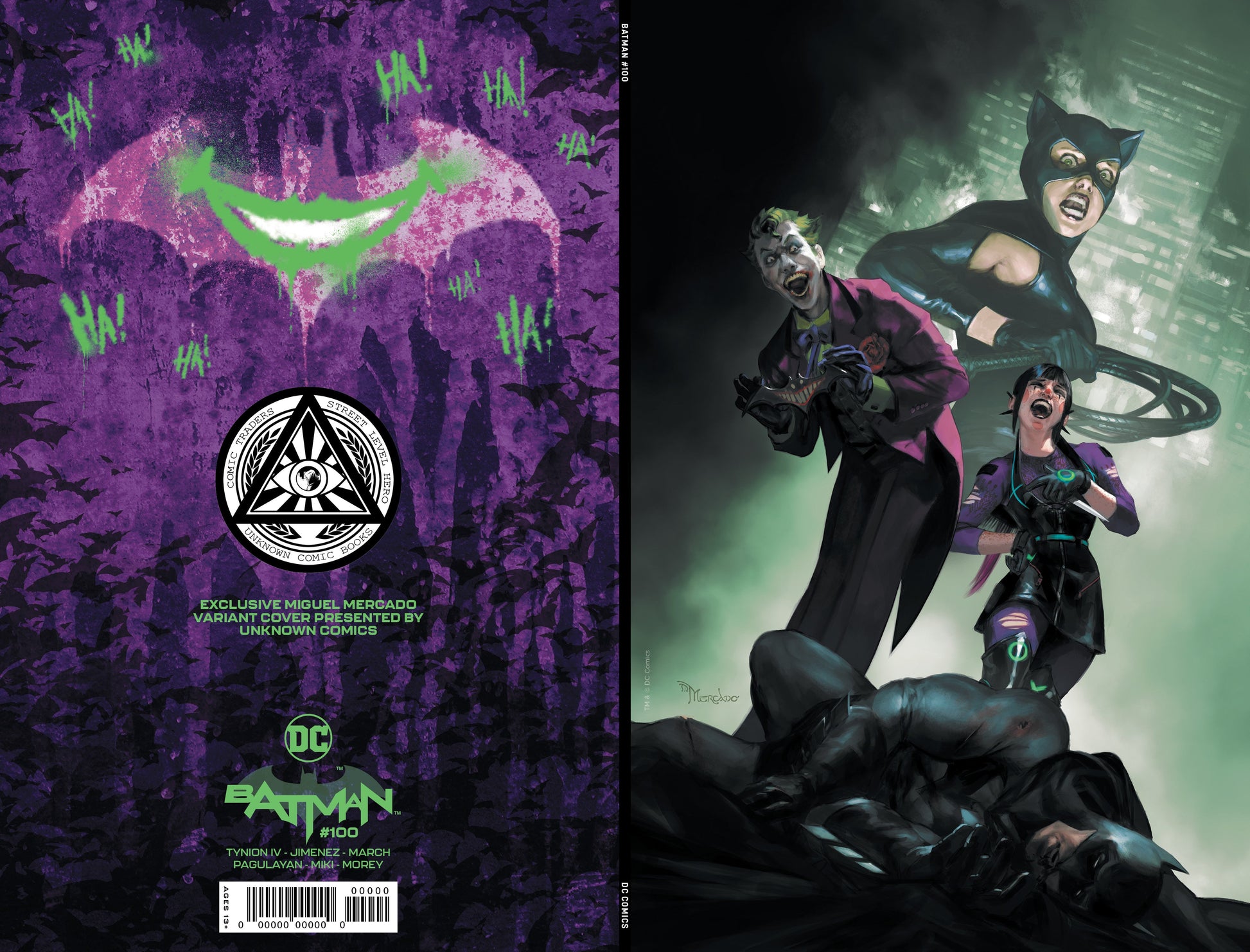 Batman #100 Unknown Comics Miguel Mercado Exclusive Virgin Var (Joker War) (10/06/2020) - Collectors World Toys