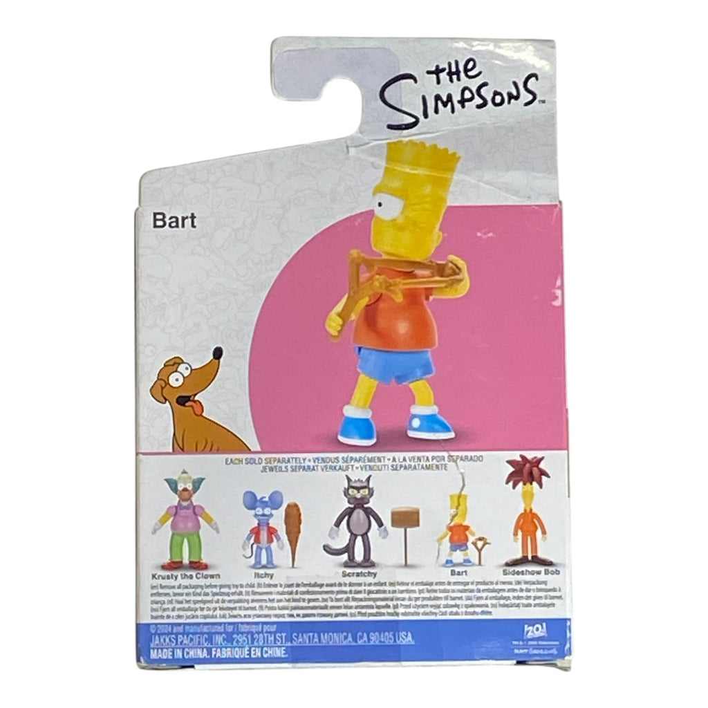 The Simpsons Bart Winking with Slingshot 2.5 Inches Action Figure (Damaged Packaging)