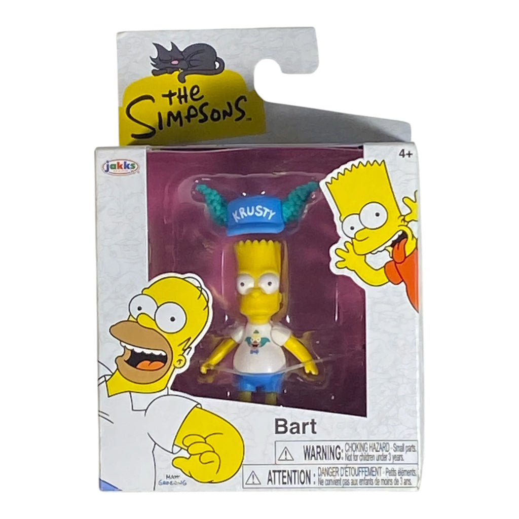 The Simpsons Bart with Krusty the Clown Hat - 2.5 Inches Action Figure