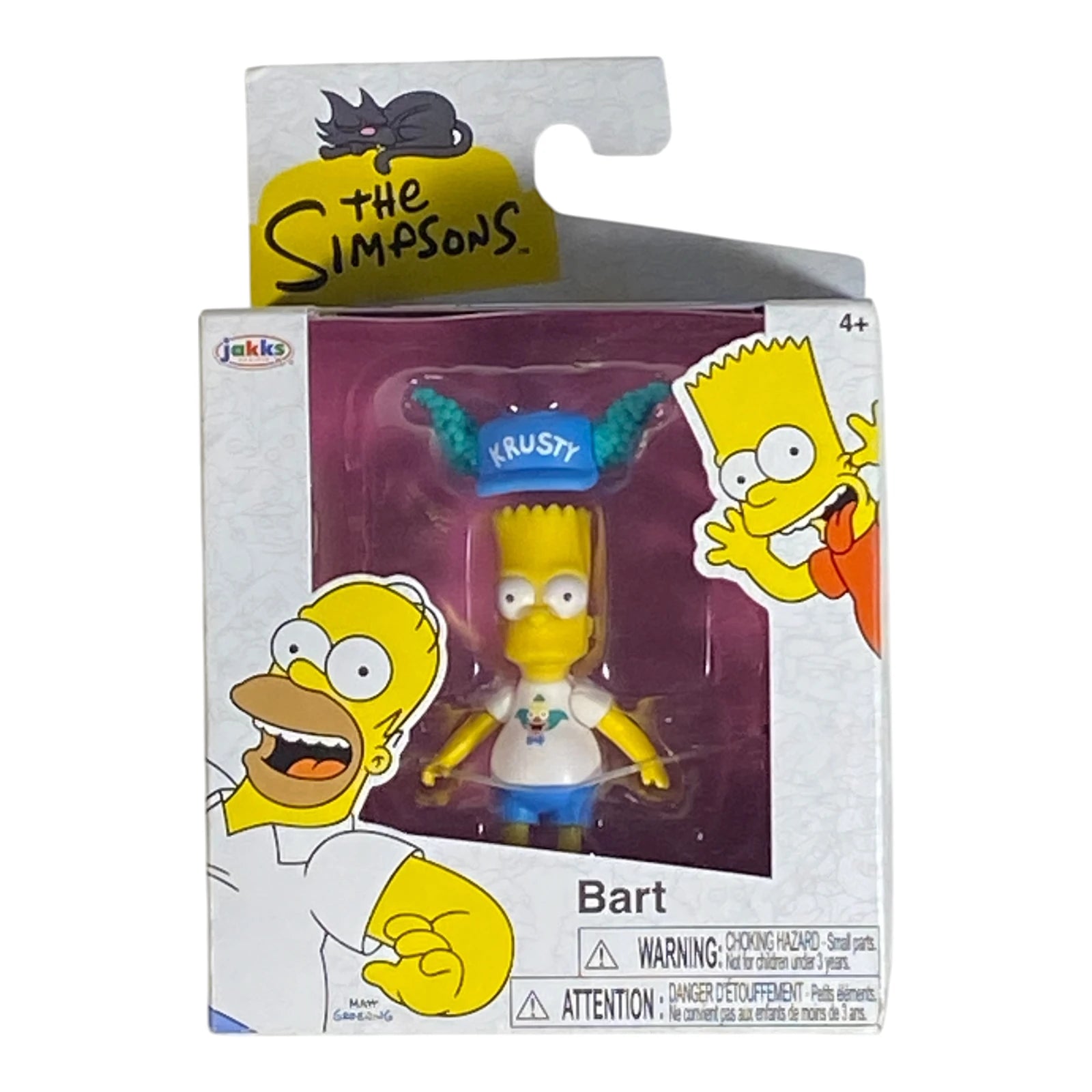 The Simpsons Bart with Krusty the Clown Hat - 2.5 Inches Action Figure Main image