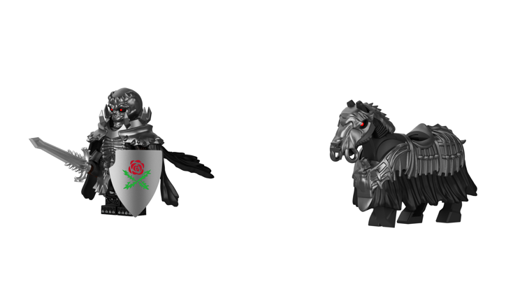 Berserk Series Ghost Skeleton Knight Guts Minifigure – Cursed Warrior Armor Main image