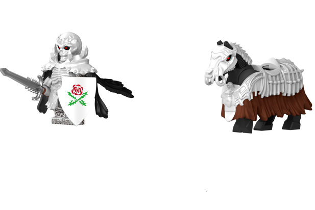 Berserk Series Ghost Skeleton Knight Guts Minifigure – Cursed Warrior Armor Main image