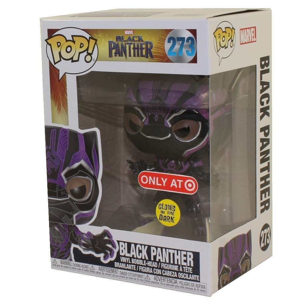Funko POP! Marvel: Black Panther - Purple Glow Black Panther (Target Exclusive) Main image