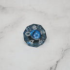 Blue Slaadi's Eye - 7 Piece Moving Eye DnD Dice Set | Acrylic RPG Gaming Dice - Collectors World Toys