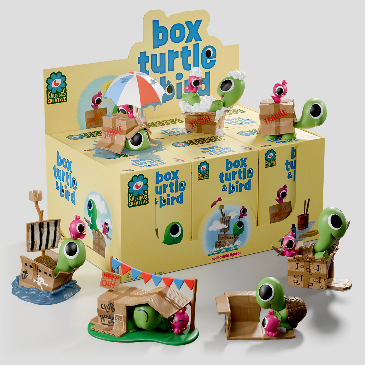 Kaleidos Creative: Box Turtle & Bird Blind Box Main image