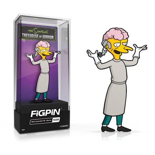 FiGPiN Enamel Pin - The Simpsons - Select Figure(s) #1038 - Mad Scientist Mr. Burns