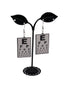 Eye chart earrings