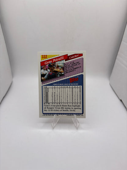 Topps Geno Petralli