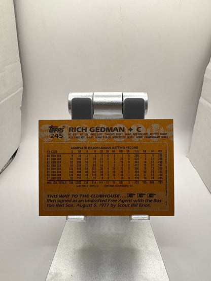 Topps Rich Gedman