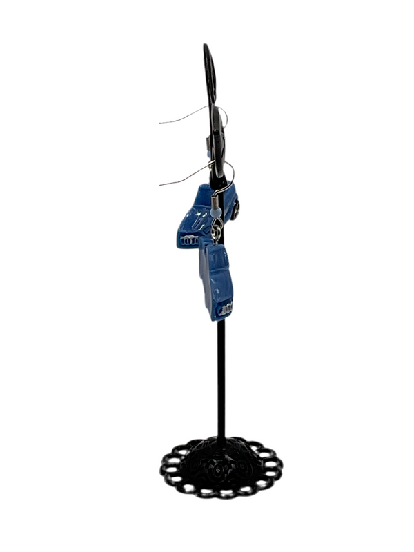 Blue Car Earrings