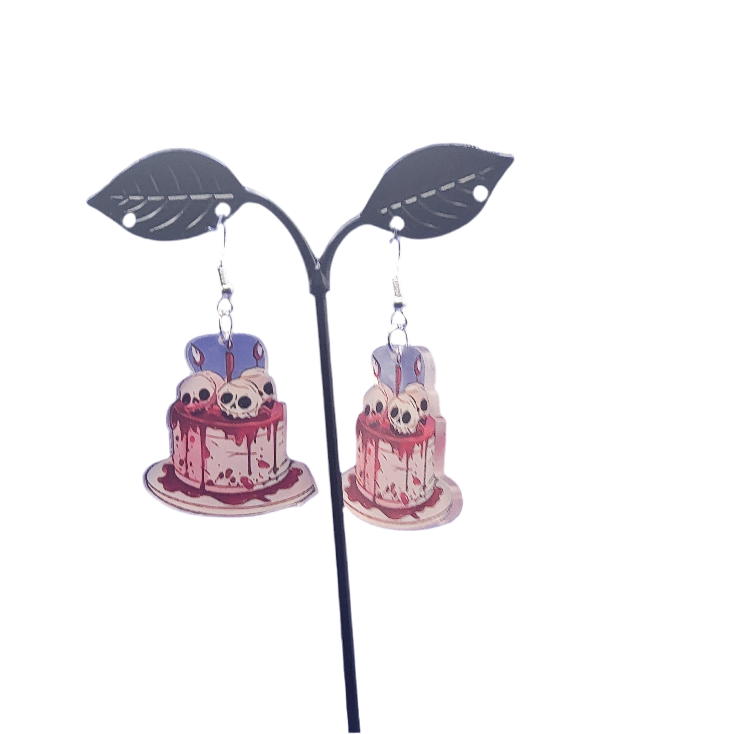 Cake skull earrings