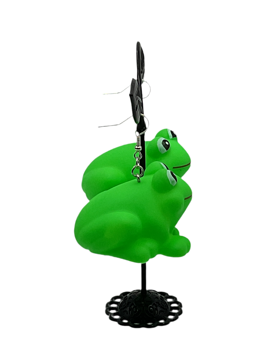 Squeaky Toy Frog Earrings