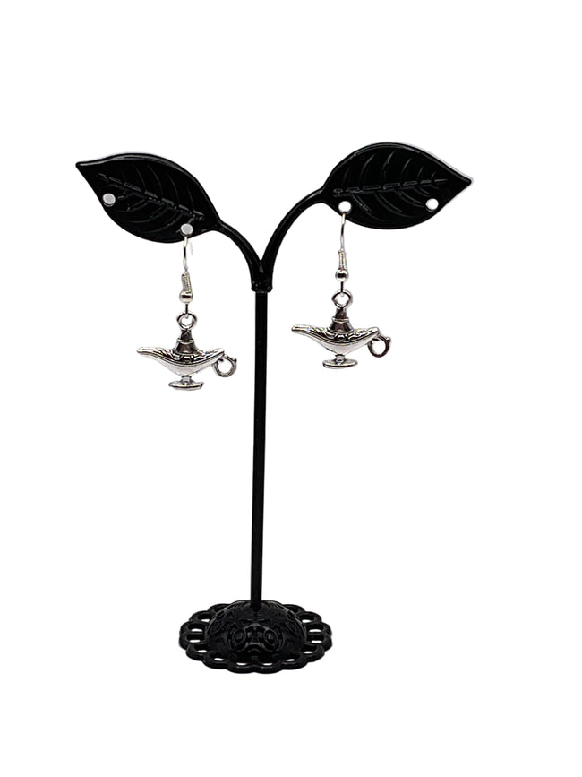 Magic genie bottle earrings Hover Image