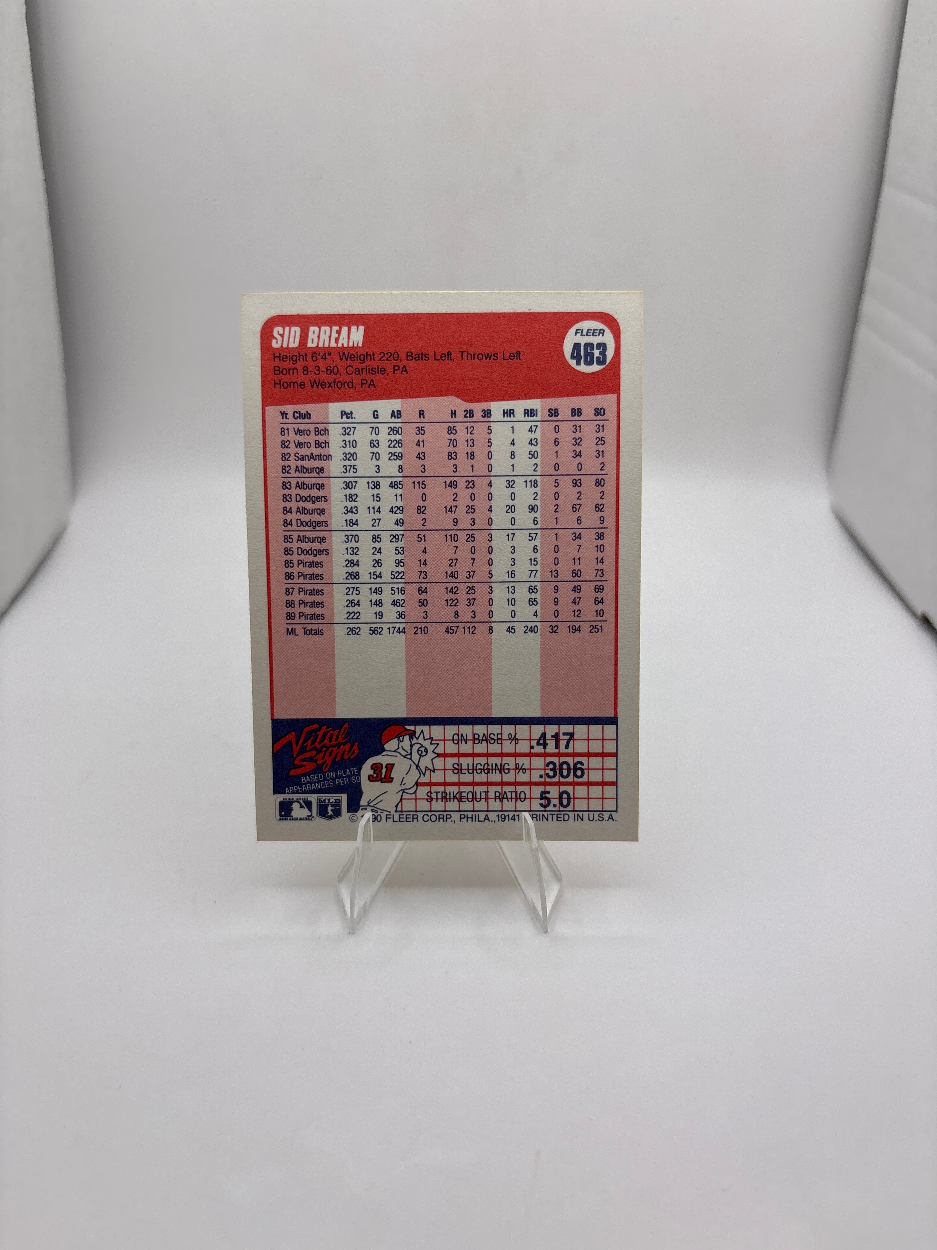 Fleer Sid Bream